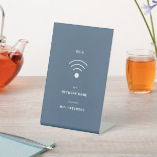 Signe De Table WiFi gratuit minimaliste