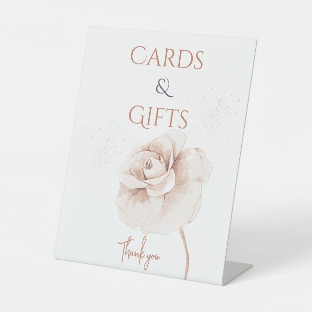 Signe De Table Wildflowers Modern Baby Shower (Recto)