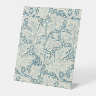 Signe De Table William Morris Wallflower bleu damas floral
