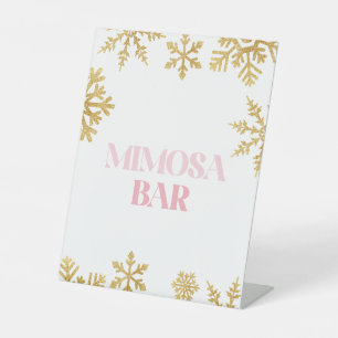 Signe De Table Winter Onederland Mimosa Bar Pink Gold