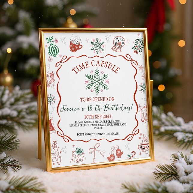 Signe De Table Winter ONEderland Time Capsule Sign (Créateur téléchargé)