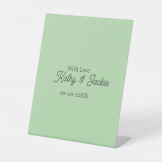 Signe De Table With love add couple name wedding simple minimal 