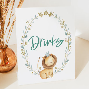 Signe De Table Zoo Safari Animal Lion Baby shower Table de boisso