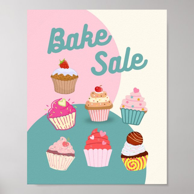 SIGNE DE VENTE DE gâteaux, affiche de vente de gât (Devant)
