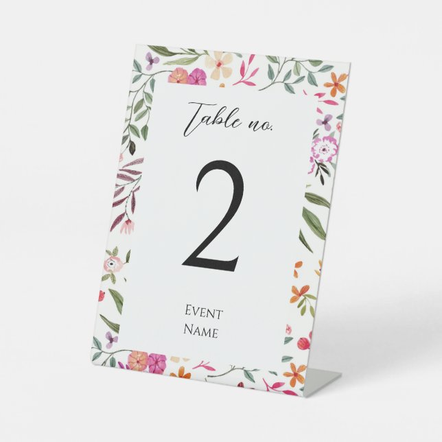 Signe d'événement_ Numéro de table (Recto)