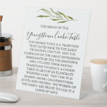 SIGNE DU MARIAGE DE TABLE DE COOKIE JEUNE