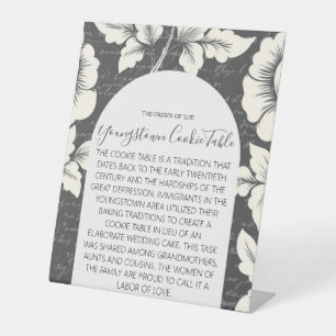 SIGNE DU MARIAGE DE TABLE DE COOKIE JEUNE