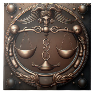 Signe du zodiaque Balance Horoscope Carreau en cér