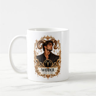 Signe du zodiaque Bélier - Édition Or / Tasse pour