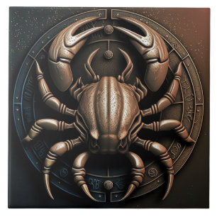 Signe du zodiaque Cancer Horoscope Carreau en céra
