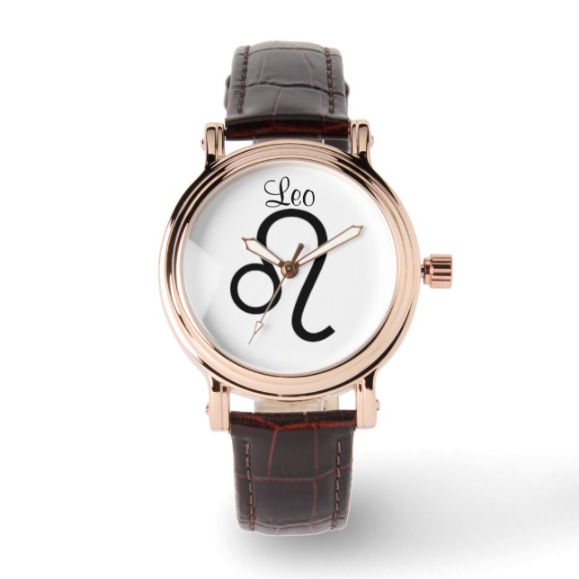 Signe du zodiaque Lion. Montres pour dames. (Recto)