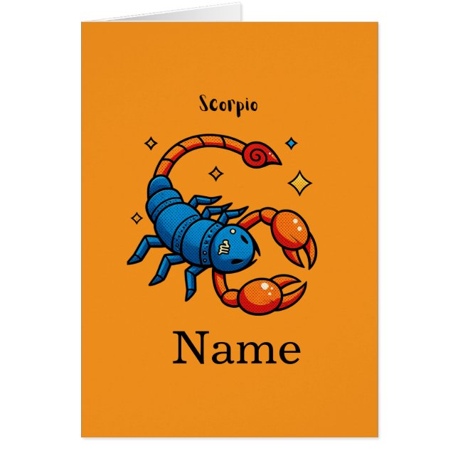 Signe du zodiaque Scorpion Horoscope Pop Art Migno (Devant)