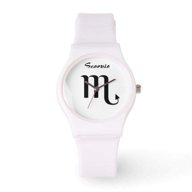 Signe du zodiaque Scorpion. Montres pour dames. (Recto)