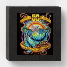 50 ans boîte en bois - Max Shineman Art