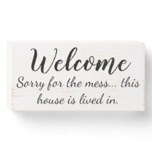 Affiche de bienvenue drôle