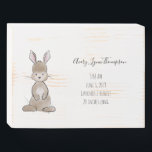 Signe En Bois Baby Birth Stats Gift - Wood Sign Plaque<br><div class="desc">Un cadeau parfait pour la nouvelle maman !</div>