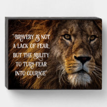 Best Lion Bravery Citation Bois Mur Art Design Boi