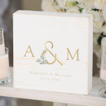 Signe En Bois Boîte de Mariage Eucalyptus Ampersand<br><div class="desc">Eucalyptus Wasserfarbe,  Ampersand Geschenkboxen für Ihre Gastgeschenke. Idéal pour Ihre Hochzeit und einfach zu barbeiten. Füllen Sie Ihre Daten ein,  Sie können den Schriftart,  die Position usw. individuell durch "weitere Personalisierung" auswählen.</div>