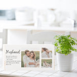 Signe En Bois Collage Couple Photo & Lovely Romantic Wife Cadeau<br><div class="desc">Collage Couple Photo & Romantique Mari Amour Cadeau</div>