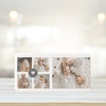 Signe En Bois Collage moderne Cadeau photo de famille personnali<br><div class="desc">Collage moderne Cadeau photo de famille personnalisée</div>