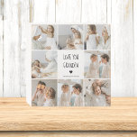 Signe En Bois Collage moderne Photo Love You Grand-père Meilleur<br><div class="desc">Collage moderne Photo Love You Grand-père Meilleur Cadeau</div>