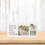 Signe En Bois Collage moderne Photo Romantique Couple Citation C<br><div class="desc">Collage moderne Photo Romantique Couple Citation Cadeau</div>