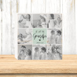 Signe En Bois Collage Photo Meilleur Grand-Père Ever Pastel Mint<br><div class="desc">Cette belle photo de collage est la façon parfaite d'express votre amour pour votre grand-père. Doté du message chaleureux "We love you grand-pa" en lettres élégantes contre un arrière - plan de menthe pastel apaisant, ce morceau reflète la chaleur et l'affection que vous ressentez pour votre grand-père. Le design de...</div>