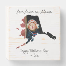L'Amour Vit En Alaska State Formé Photo Personnali