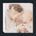 Signe En Bois Meilleure grand-mère du monde depuis 20XX Photo si<br><div class="desc">Ce design simple et moderne est composé d'une typographie serif et cursive et d'ajouter une photo personnalisée</div>