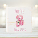 Signe En Bois Moderne Vous Flamazirez Beauté Flamant rose rose<br><div class="desc">Moderne Vous Flamazirez Beauté Flamant rose rose</div>