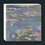 Signe En Bois Monet Water Lilies Chef-d'oeuvre Peinture<br><div class="desc">Monet Water Lilies - Ce tableau Monet classique a été peint par Claude Monet en 1916. Il fait partie de sa célèbre collection de nénuphars où il peint dans son jardin à Giverney,  France. Un tableau de chef-d'oeuvre.</div>