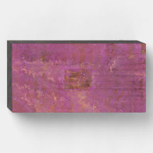 Panneau en bois rose Abstrait par Detailsavvy