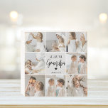 Signe En Bois Photo Collage | We Love You Grand-Père Cadeau<br><div class="desc">Photo Collage | We Love You Grand-Père Cadeau</div>