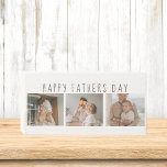 Signe En Bois Photo de collection moderne et Fête des pères heur<br><div class="desc">Une photo de collage moderne peut faire un cadeau parfait pour la Fête des pères. Cette idée cadeau unique et créative implique de combiner différentes photos de vous et de votre père et de les organiser de manière visuellement attrayante. C'est une excellente façon de célébrer la vie de votre père...</div>