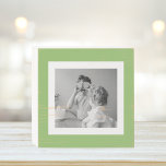 Signe En Bois Photo Famille Moderne Vert Simple Lovely Cadeau<br><div class="desc">Photo Famille Moderne Vert Simple Lovely Cadeau</div>