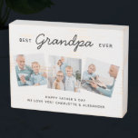 Signe En Bois Photo Father's Day<br><div class="desc">Surprise grandpa this fathers day with a personalized 3 photo plaque. "Best GRANDPA Ever" Personnalize this grandfather en plaques with favorite, service de photos, message et nom... Visit our collection for the meilleur grand-père father's day toxits and personalized dad toxits. COPYRIGHT © 2020 Judy Burrows, Black Dog Art - All...</div>
