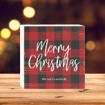 Signe En Bois Red Buffalo Plaid & Joyeux Noël |Nom personnel<br><div class="desc">Préparez-vous à imprégner votre saison de vacances d'une touche de charme rustique et d'une chaleur personnalisée grâce à notre collection Red Buffalo Plaid & Joyeux Noël! Que vous soyez en train de décorer votre maison ou de chercher le cadeau parfait, ces articles festifs sont conçus pour apporter joie et confort...</div>