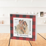 Signe En Bois Red Buffalo Plaid & Nom Personnel Et Photo<br><div class="desc">Entrez dans le monde du style intemporel avec nos classiques Red Buffalo Plaid produits personnalisés sur Zazzle! Que vous cherchiez à ajouter une touche de charme rustique à votre vie ou que vous cherchiez un cadeau parfait, notre collection a quelque chose pour tout le monde. Découvrez le charme durable de...</div>