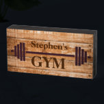 Signe En Bois Salle De Fitness Personnalisée<br><div class="desc">Cette conception a été créée par art numérique. Elle peut être personnalisée en choisissant l'option customiser plus loin. Contactez-moi à l'adresse colorflowcreations@gmail.com si vous souhaitez que ce design soit disponible sur un autre produit. Achetez ma peinture acrylique abstraite originale à vendre à www.etsy.com/shop/colorflowart. Voir d'autres de mes créations ou suivez-moi...</div>