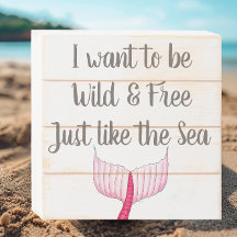 Sauvage et libre Comme la traîne de sirène de mer