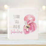 Signe En Bois Stand Exotique Moderne Haut Et Être Fabuleux Flama<br><div class="desc">Stand Exotique Moderne Haut Et Être Fabuleux Flamant rose</div>