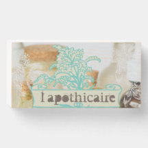 Symbole en bois de l’apothicaire