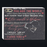 Signe En Bois To my Husband | Decor<br><div class="desc">The poster is printed on canvas which is one chilof best material for poster. It is waterproof, moisture proof and high tensile strength.The poster has rich printing color and fine texture. Creative toxits for relatif and friends, suitable for birthdays, weddings, Thanksgiving, Christmas and other holidays Can be hung directly: very...</div>