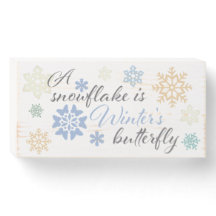 "Un flocon de neige est le papillon d'hiver" Citat