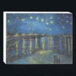 Signe En Bois Vincent van Gogh - Nuit étoilée sur le Rhône<br><div class="desc">Nuit étoilée sur le Rhône / Nuit étoilée sur le Rhône - Vincent van Gogh,  Huile sur toile,  1888,  Arles</div>