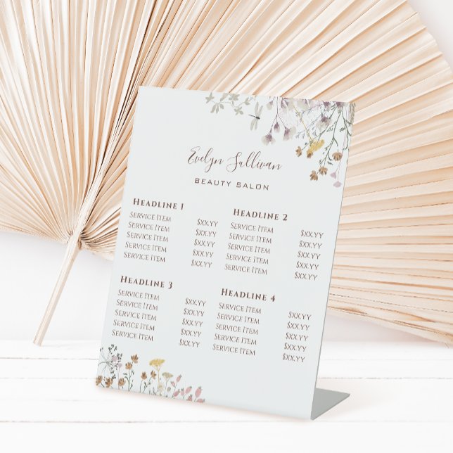 Signe fleur sauvage du tarif (Créateur téléchargé)