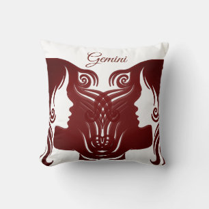 SIGNE Horoscope Gemini Zodiac Twins Coussin