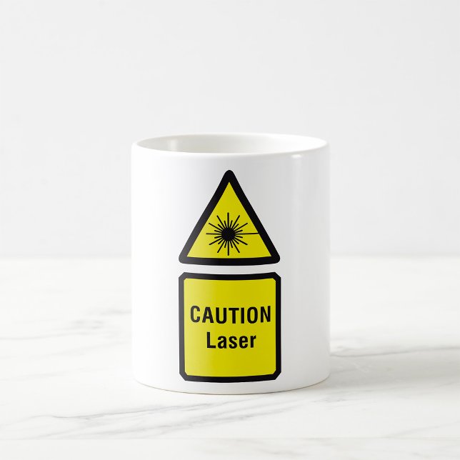 Signe laser de prudence Mug (Créateur téléchargé)