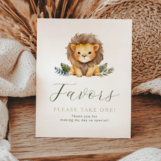 Signe Lion Wild Un Anniversaire Faveurs