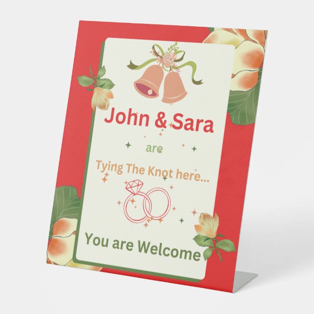 SIGNE mariage DE BORD DE Bienvenue (Recto)